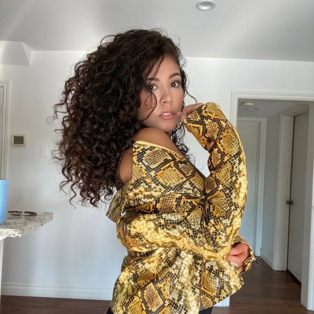 [SOLD] NWT Tahari Yellow Snakeskin Motorcycle Jacket
